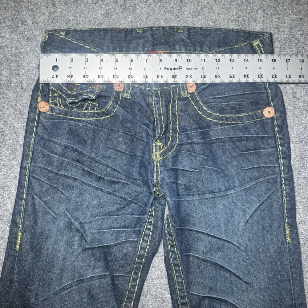 True Religion Nathan Super T Jeans Men Tag 30 Thick Stitch Fit 32x32 Dark Y2K
